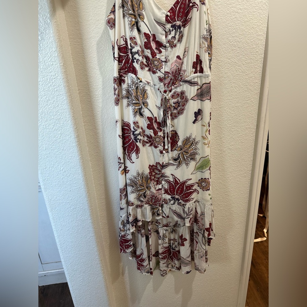 Sanctuary Floral Dress button up and tie waist